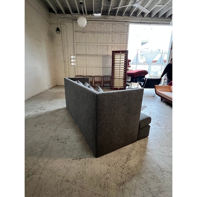 Mid-Century Modern Newly Upholstered Mid Century Shelter Sofa by Milo Baughman for Thayer Coggin For Sale - Image 3 of 4