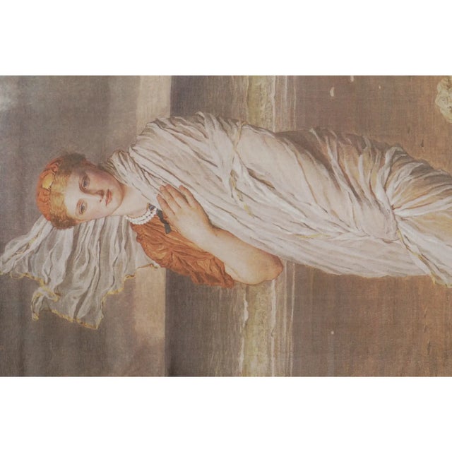 Rug & Kilim Rug & Kilim's Modern Pair of Pre-Raphaelite Lady Pictorial Tapestry Panels "Seagulls" For Sale - Image 4 of 9