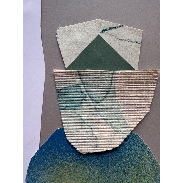 "Pop Music 18" Original Mixed-Media Collage on Paper by Zac Woodiel For Sale In Little Rock - Image 6 of 9