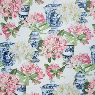 Manuel Canovas - Bragance - French Provincial - Shabby Chic - Linen Fabric - 3.5 Yards For Sale