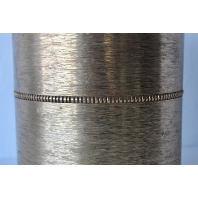 Stylebuilt New York Style Vintage Hollywood Regency Gold Finish Wastebasket Bamboo Theme For Sale - Image 15 of 15