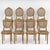 Suite of 8 chairs, napoleon iii period, 19th century, carved wood, canes. H: 88cm, w: 38cm, d: 36cm