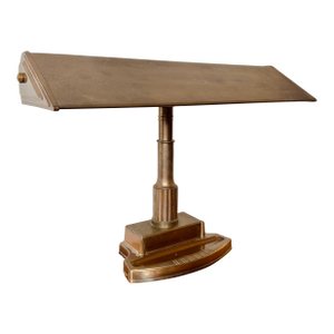 Vintage Brass Piano Banker’s Lamp