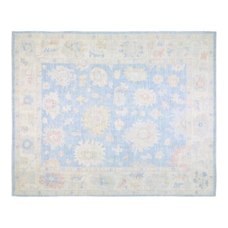 Vintage Turkish Anatolian Hand Knotted Organic Wool Fine Weave Rug,12'4"X15'2" For Sale