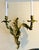 Late 19th Century Antique French 19th Century Louis XV Gilt Bronze Two Light Wall Sconces - a Pair For Sale - Image 5 of 18