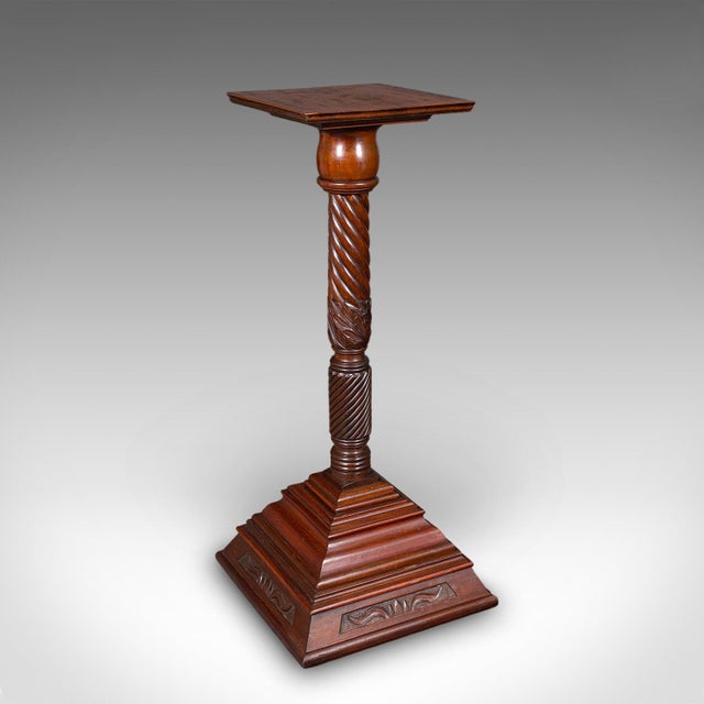 Pair of Large Antique Torchiere, English, Country House, Bust Stands, Victorian For Sale - Image 4 of 12