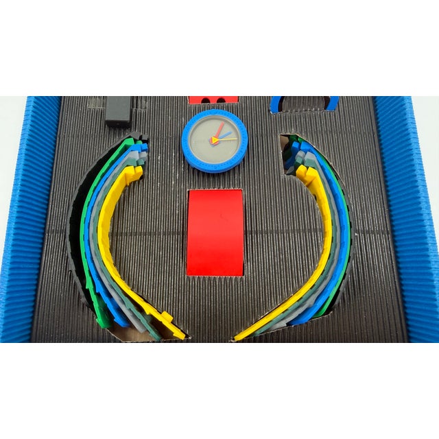 Verner Panton Rare 1995 Click Clock Complete Set by Verner Panton for Crival – Nos Swiss Design For Sale - Image 4 of 16