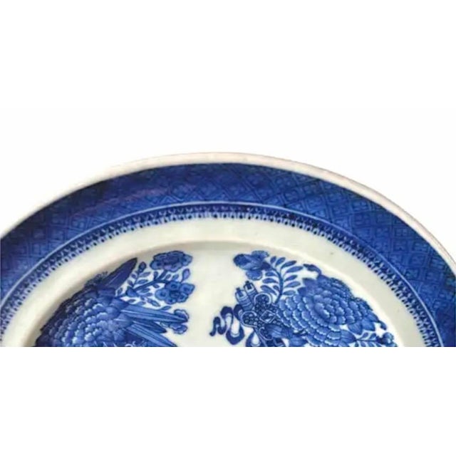 Chinese Chinese Blue Fitzhugh Porcelain Hot Plates Set of Four For Sale - Image 3 of 12
