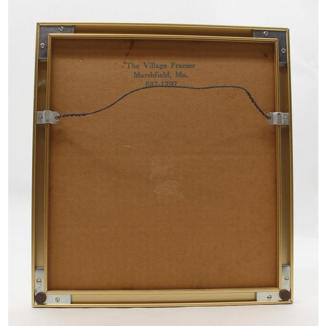 Cotton Mather Brass Framed Portrait Print For Sale - Image 6 of 7