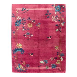 Galerie Shabab Collection Mid-20th Century Handmade Chinese Art Deco Room Size Carpet For Sale