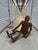 Vintage articulating man wooden coffee table and folk art sculpture. Recovered from a North Carolina / Appalachian...