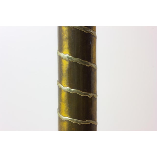 Metal Brass Palm Floor Lamp from Henri Fernandez, 1970s For Sale - Image 7 of 10