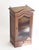 Wood Antique English Oak Medicine Cabinet with Stained Glass Door, 1920s For Sale - Image 7 of 9