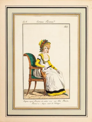 Philibert-Louis Debucourt, Modes et Manières du jour à Paris\.: Costume Parisien, Model n. 48, Late 18th Century, Watercolored Print