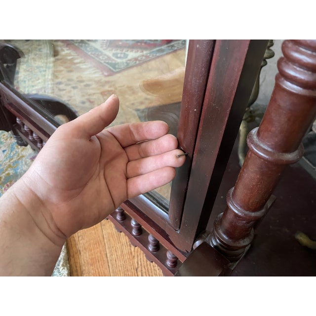 Antique Victorian 1800s Fireplace Screen Frame For Sale - Image 9 of 14