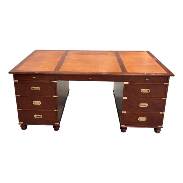 1990s Gorgeous Ralph Lauren Campaign Partners/Executive Desk For Sale