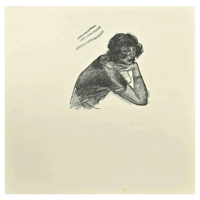 Jean Paul Sauget, Woman, 1921, Woodcut For Sale