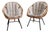 Set of Rattan Bucket Lounge Chairs, 1960s For Sale