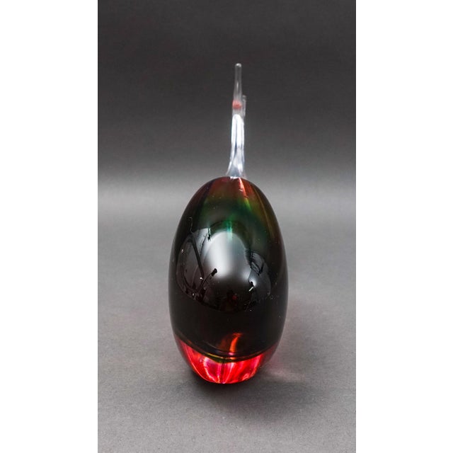 Mid-Century Modern Seguso Signed Mid-Century Modern Italian Murano Art Glass Colorful Fish Sculpture For Sale - Image 3 of 8