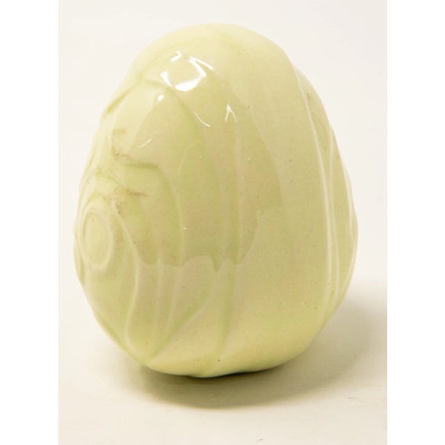 Mid 20th Century Glazed Ceramic Eggs- Set of 2 For Sale - Image 10 of 13