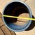 Mid-Century Modern Rare Mid Century Modern Blue Speckled Gainey Planter Pot W Damage Vintage MCM For Sale - Image 3 of 8