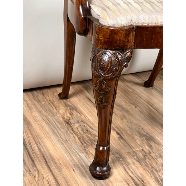 Antique George III Mahogany Open Arm Chair C. Late 18th Century For Sale - Image 9 of 10