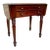 Wood Drop-Leaf Side Table With Two Drawers, 1930s For Sale