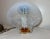 Italian Vintage Hand Blown Italian Venetian Opal Glass Chandelier Ceiling Fixture Shade For Sale - Image 3 of 13