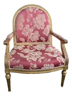 Gilded Louis XVI-Style Armchair
