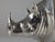 Almazán Rhino Bottle Holder in Wood and Nickel Silver, 1960s For Sale - Image 13 of 18