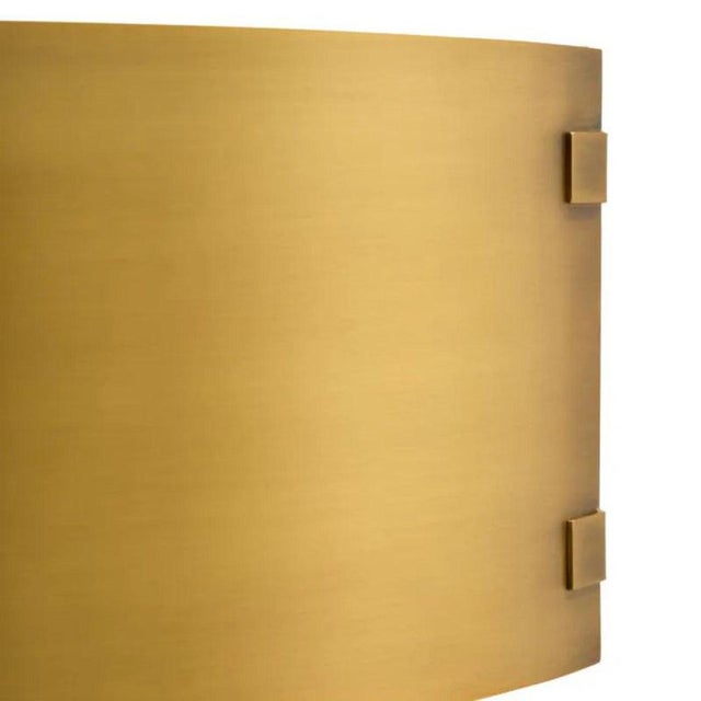Gold Brass and Rock Crystal Wall Lamps, Set of 2 For Sale - Image 8 of 9