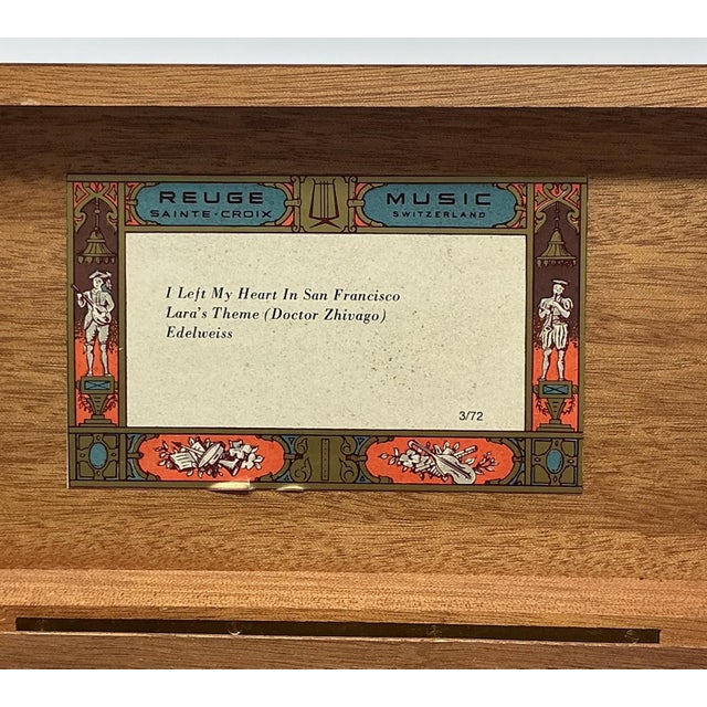 Reuge Three Song Music Box, Switzerland For Sale - Image 4 of 8