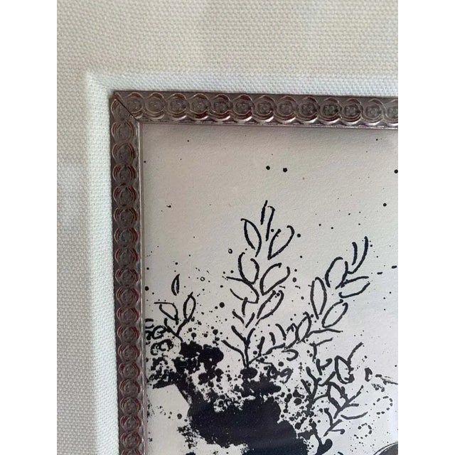 Paper "The Offering" Framed Lithograph by Marc Chagall For Sale - Image 7 of 12