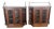Early 19th Century Pair of English Regency–Style Mahogany Bookcases With Brass Detailing For Sale