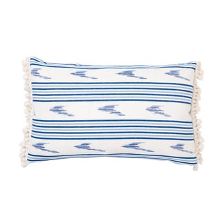 Schumacher X Mark D. Sikes Santa Barbara Pillow in Indigo For Sale