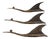 Brutalist Copper Bird Wall Sculptures from Hans Arnold, Germany, 1970s, Set of 3 For Sale