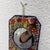 Mithila Folk Hand-Painted Art Wall Small Mirror For Sale - Image 11 of 12