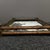 Wood Vintage Rosewood Bamboo-Form Frame & Porcelain Landscape Tea Tray For Sale - Image 7 of 9