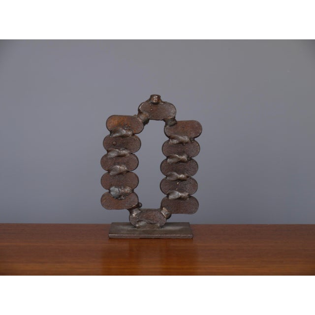 Metal Abstract Sculpture in Iron from Theo Niermeyer, 1970s For Sale - Image 7 of 8
