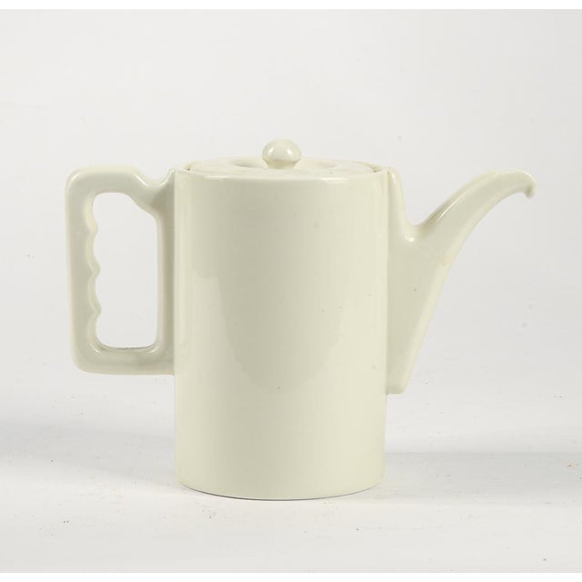 Teapot in Matt White Ceramic from U.S.S. F, 1950s For Sale - Image 9 of 10
