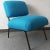Vintage Blue Armchair, 1950s For Sale - Image 4 of 5