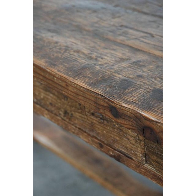 Large Antique Farm Dining Table in Pine For Sale - Image 18 of 18