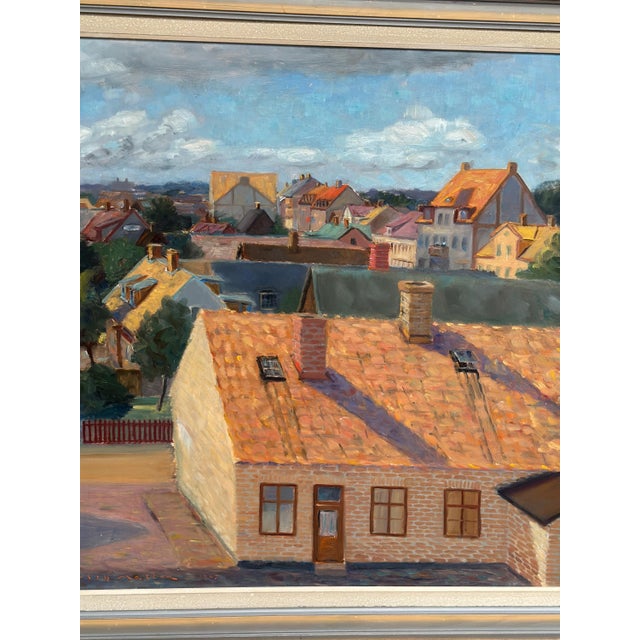 Wilhelm Matton, Cityscape, 1947, Oil on Panel, Framed For Sale - Image 13 of 18