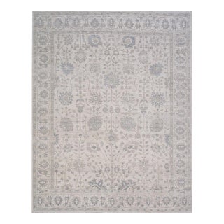 Pasargad Home Oushak Ivory Wool Area Rug, 7'11'' X 9'11'' For Sale