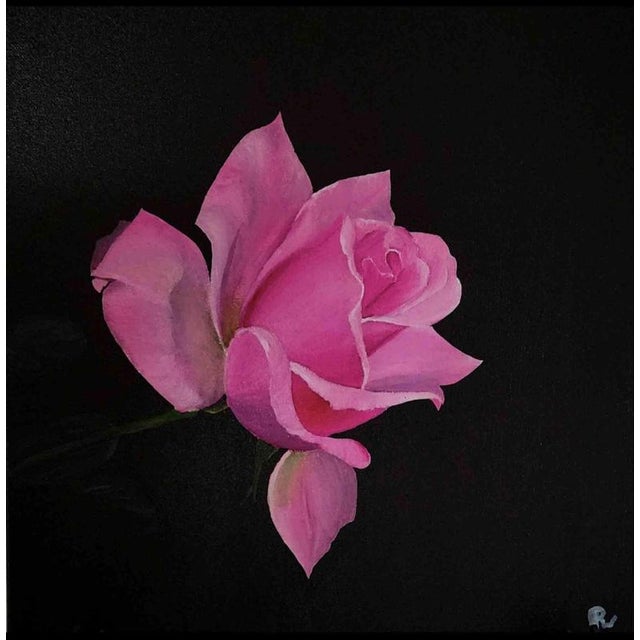 Beautiful pink rose blooming in the summer time. This piece is attributed to the mentioned designer/maker. It has no...