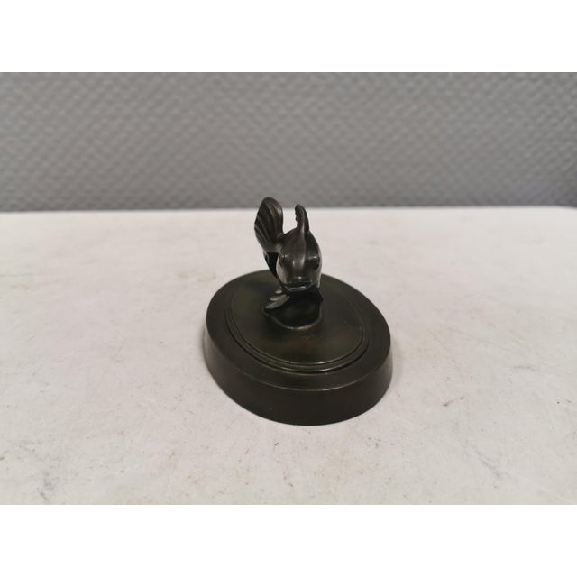 Metal Letterweight in Bronze by Just Andersen, 1920s For Sale - Image 7 of 9
