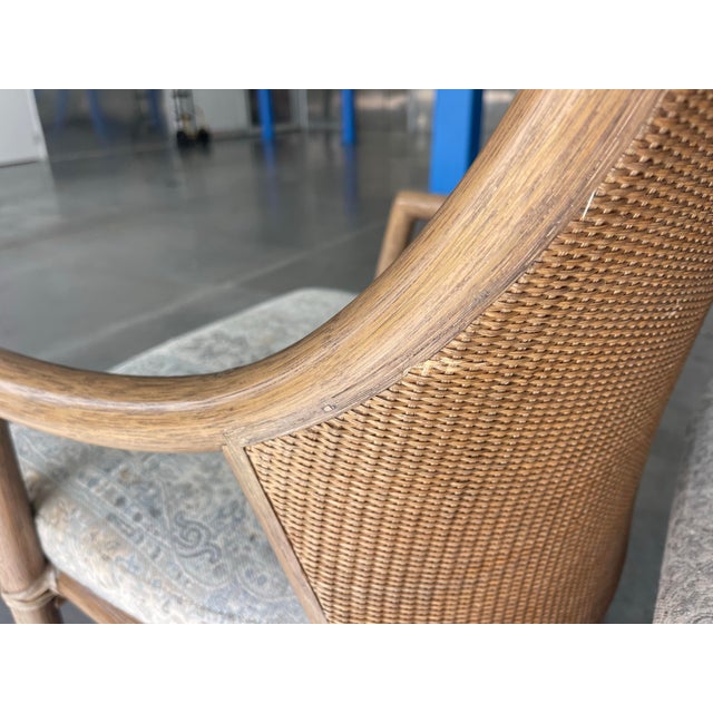 Vintage McGuire Passage Dining Armchairs, Set of 4 – Cane Back Rattan For Sale - Image 10 of 12