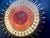 Burgundy Vintage Couroc Monterey Hollywood Regency Sunburst Charger Plate For Sale - Image 8 of 15