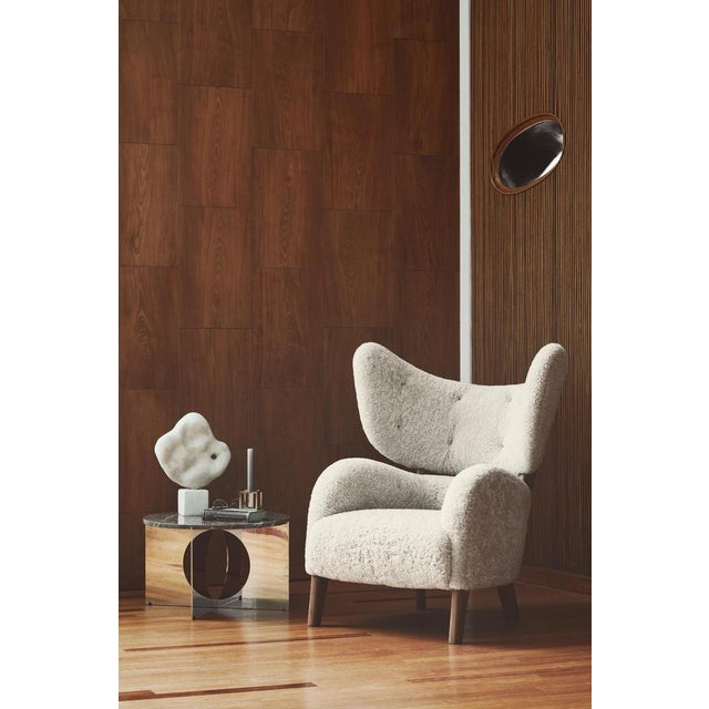 Brown Leather Smoked Oak My Own Chair Lounge Chairs by Lassen, Set of 4 For Sale - Image 6 of 10