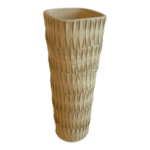 1950s Japanese Midcentury Earthenware Art Pottery Vase